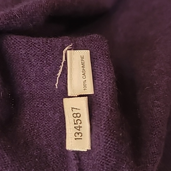 Aubergine Cashmere Sweater - Picture 3 of 6